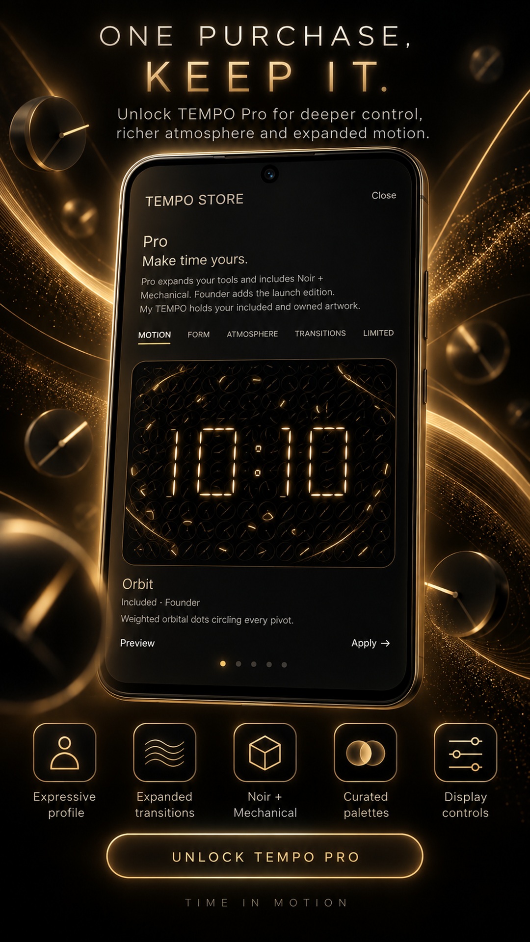 One purchase, keep it — TEMPO Pro